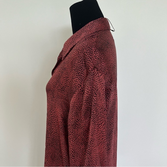 Zara red leopard print dress. Size small NWOT - Picture 10 of 16